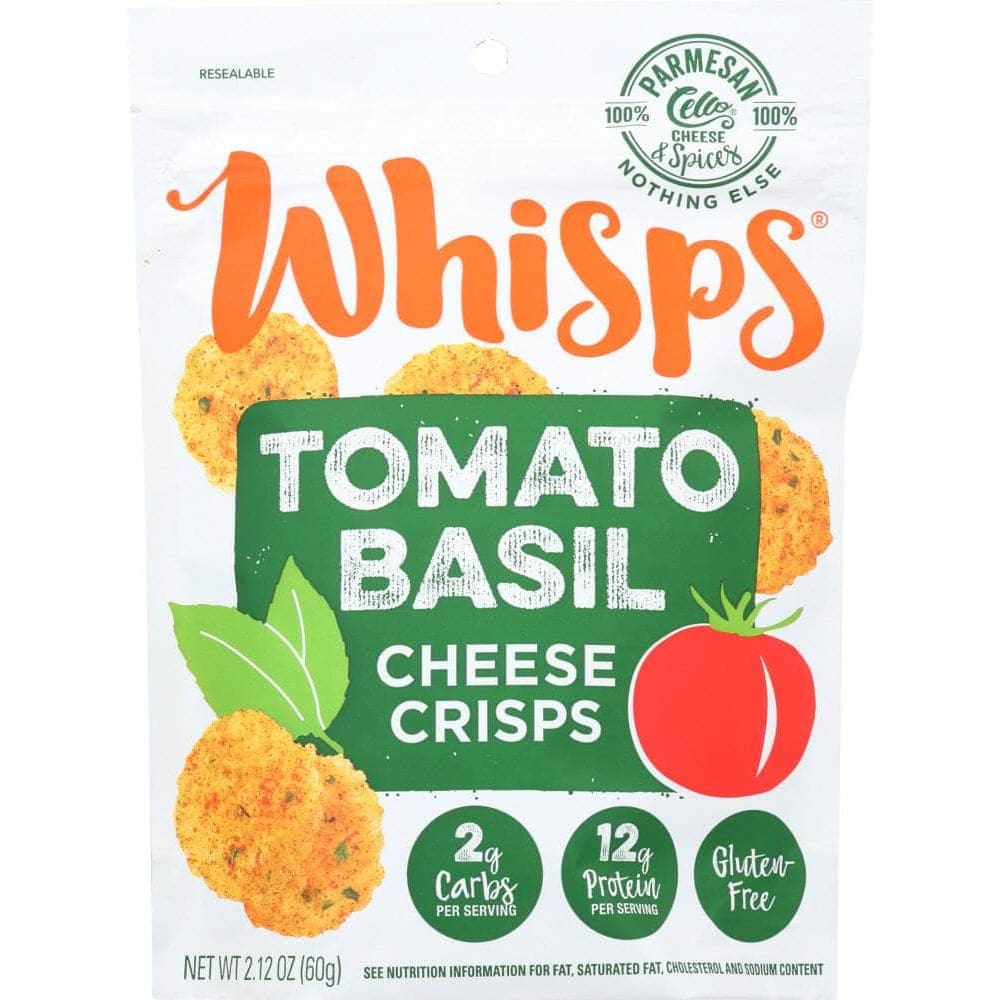 Whisps Cello Whisps Tomato Basil Cheese Crisps, 2.12 oz