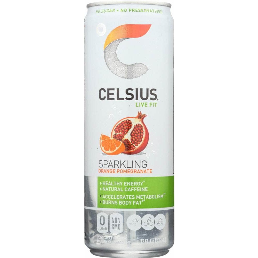 Celsius Celsius Beverage Sparkling Orange Pomegranate, 12 oz