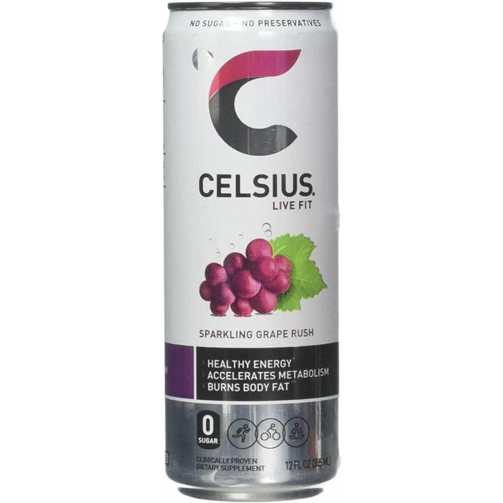 CELSIUS Celsius Live Fit Sparkling Grape Rush, 12 Oz