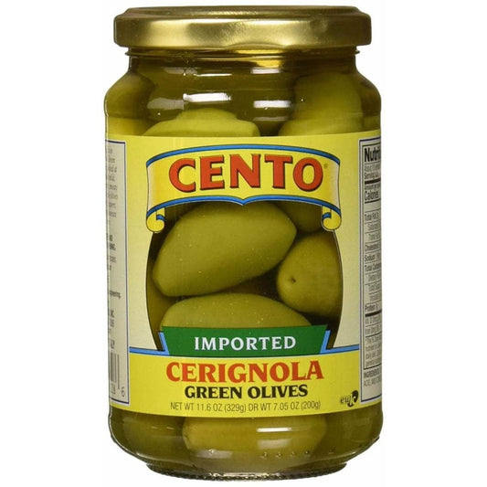 CENTO CENTO Olives Green Cerignola, 11.6 oz