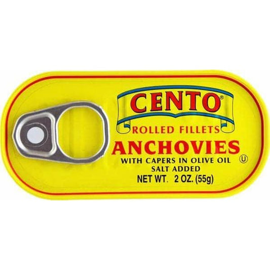 Cento Cento Rolled Fillets of Anchovies, 2 oz