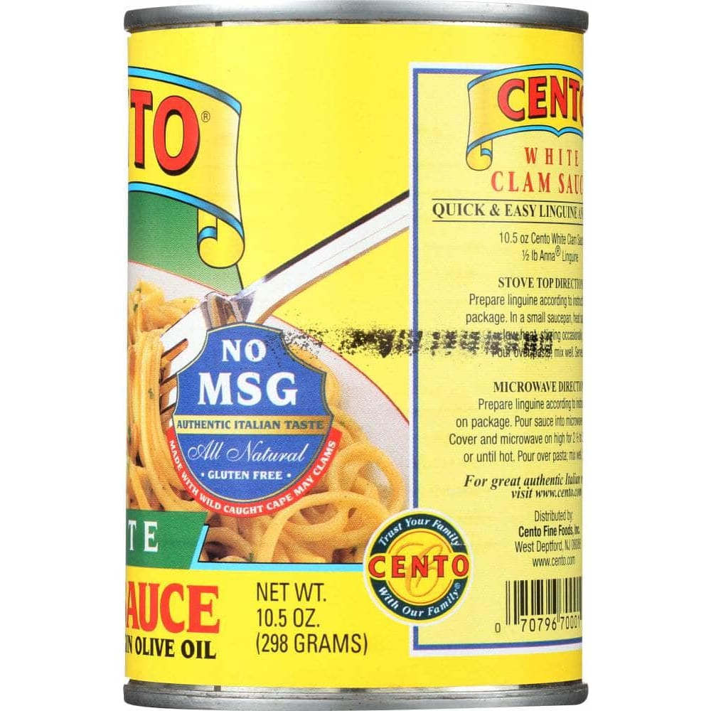 CENTO Cento White Clam Sauce, 10.5 Oz
