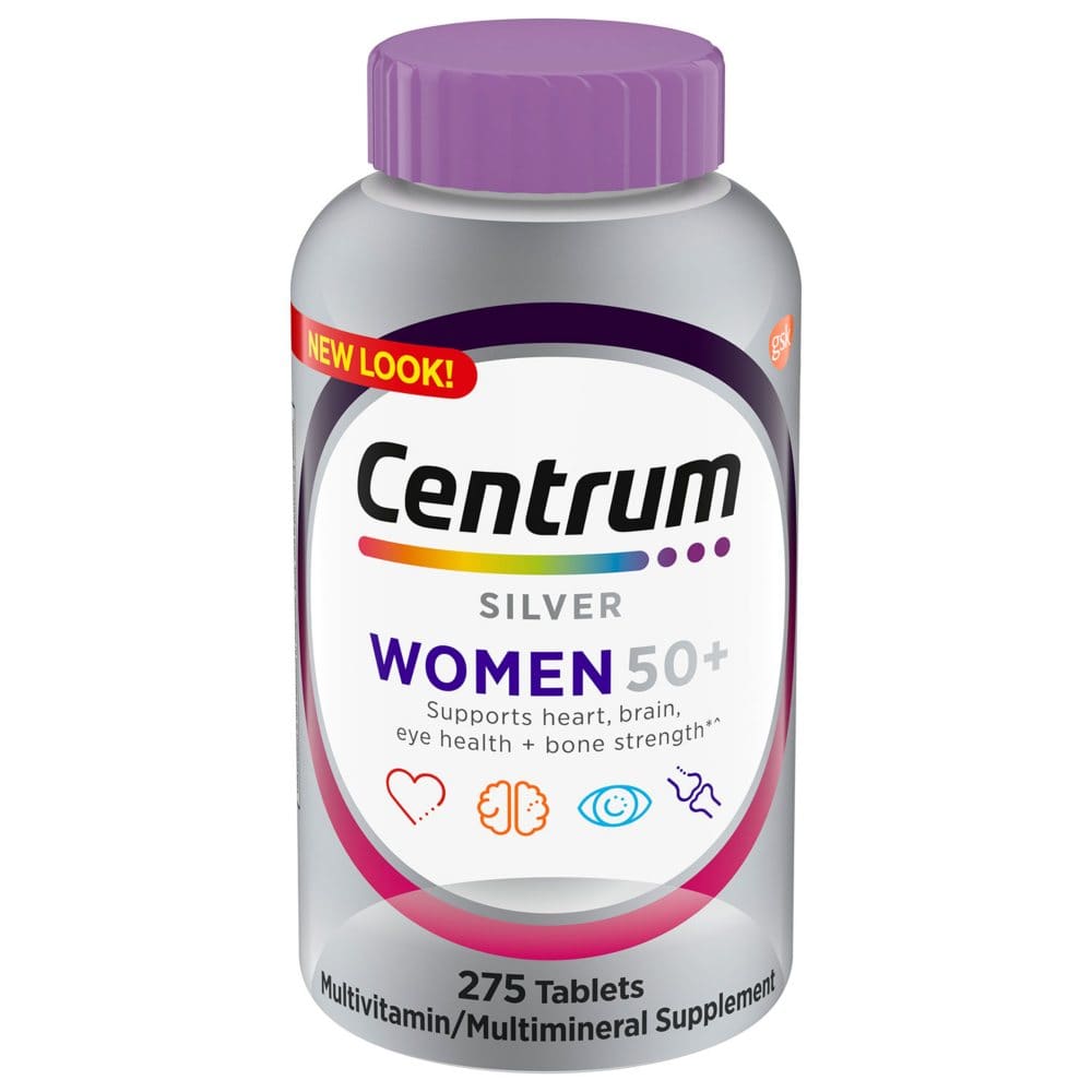Centrum Silver Women Multivitamin Tablet Age 50 and Older (275 ct.) - Multivitamins - Centrum