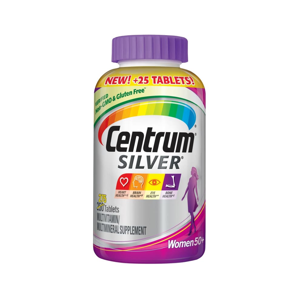 Sentum Supplement Centrum Silver Women's Multivitamin and Multimineral Supplement Tablets ...