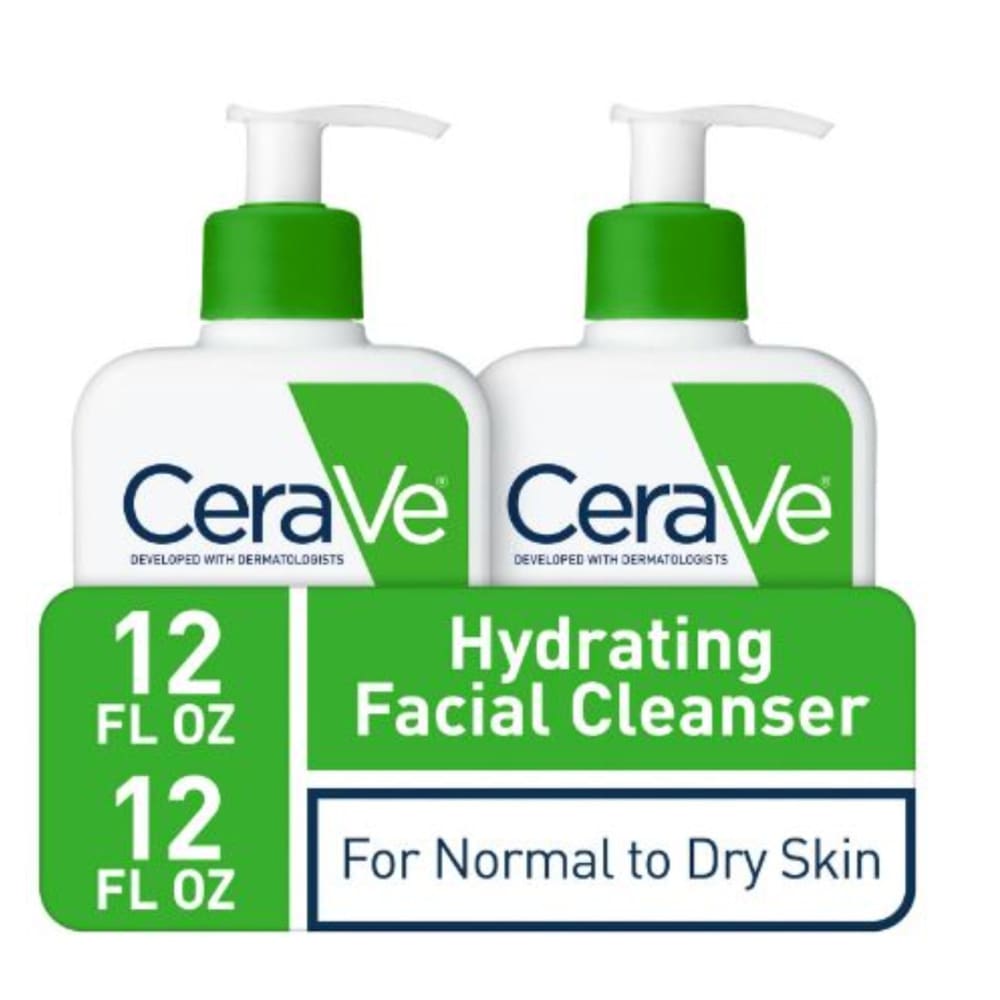 CeraVe Hydrating Facial Cleanser Normal to Dry Skin - 12 fl. oz. 2 pk. - Body Lotions & Oils - CeraVe