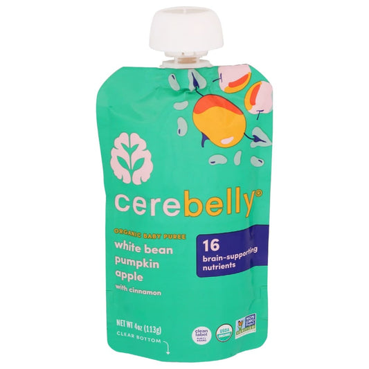 CEREBELLY: White Bean Pumpkin Apple Baby Puree 4 oz (Pack of 5) - Baby > Baby Food - CEREBELLY