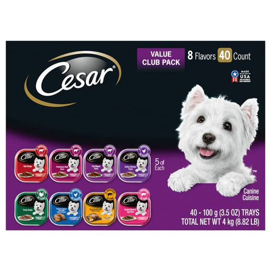 Cesar Classics Variety Dog Food Trays 40 ct./3.5 oz. - Cesar