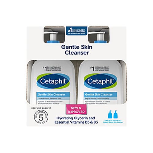 Cetaphil Gentle Skin Cleanser for Dry to Normal Sensitive Skin with (2) 20 oz. Pumps - Home/Beauty/Skin Care/Facial Cleansers & Wipes/ -