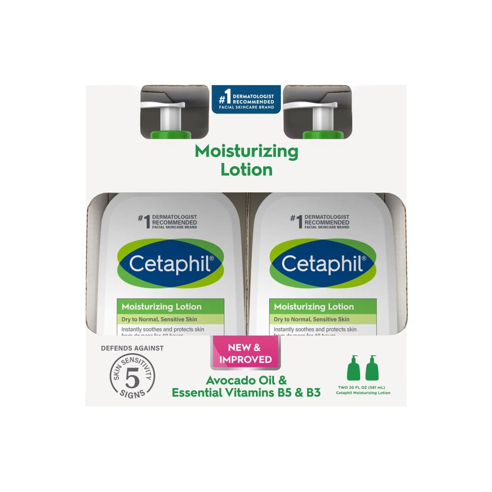 Cetaphil Moisturizing Lotion with Hydrating Moisturizing Lotion for All Skin Types Fragrance-Free and Non-Comedogenic - Cetaphil
