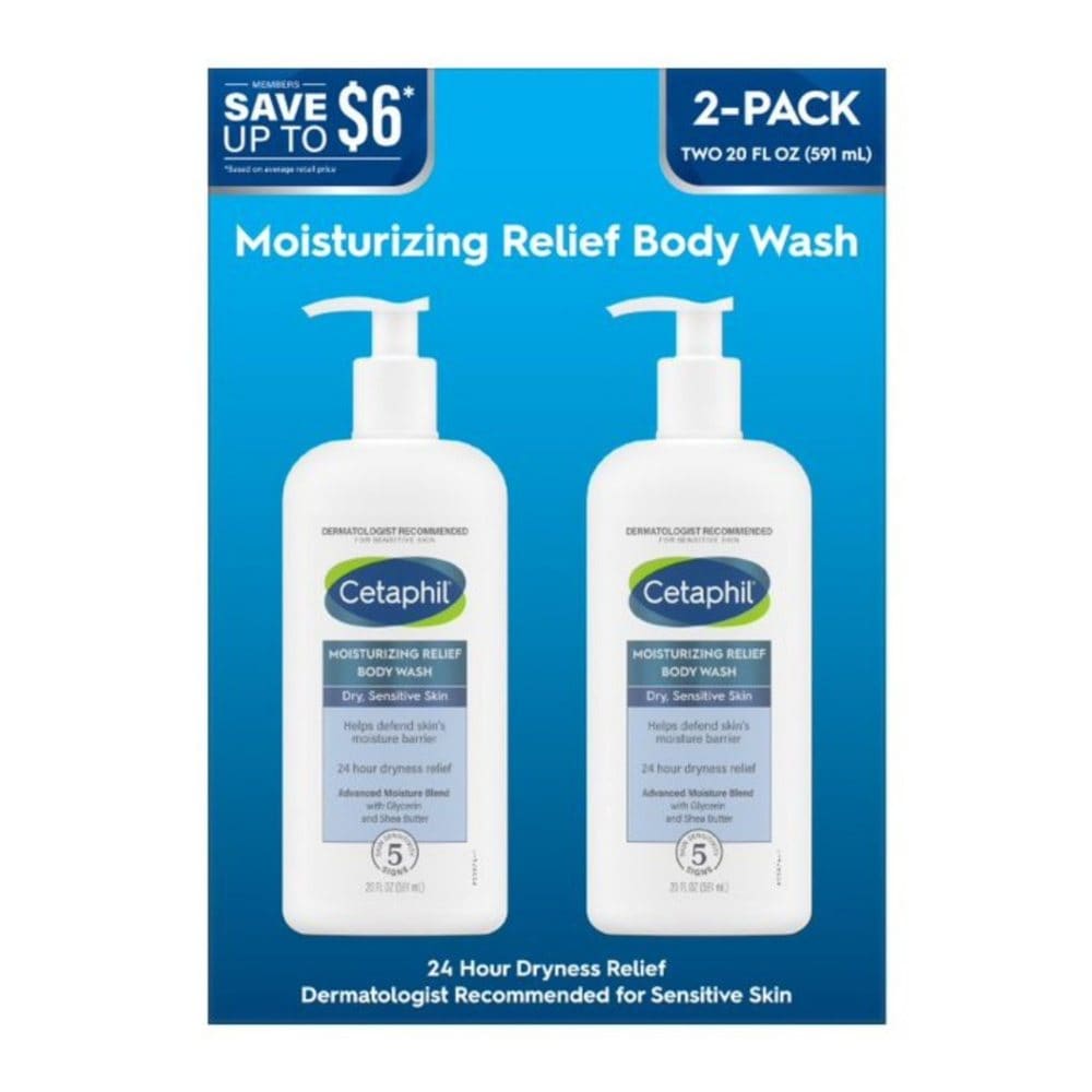 Cetaphil Moisturizing Relief Body Wash (20 fl. oz. 2 pk.) - Bath & Body - Cetaphil