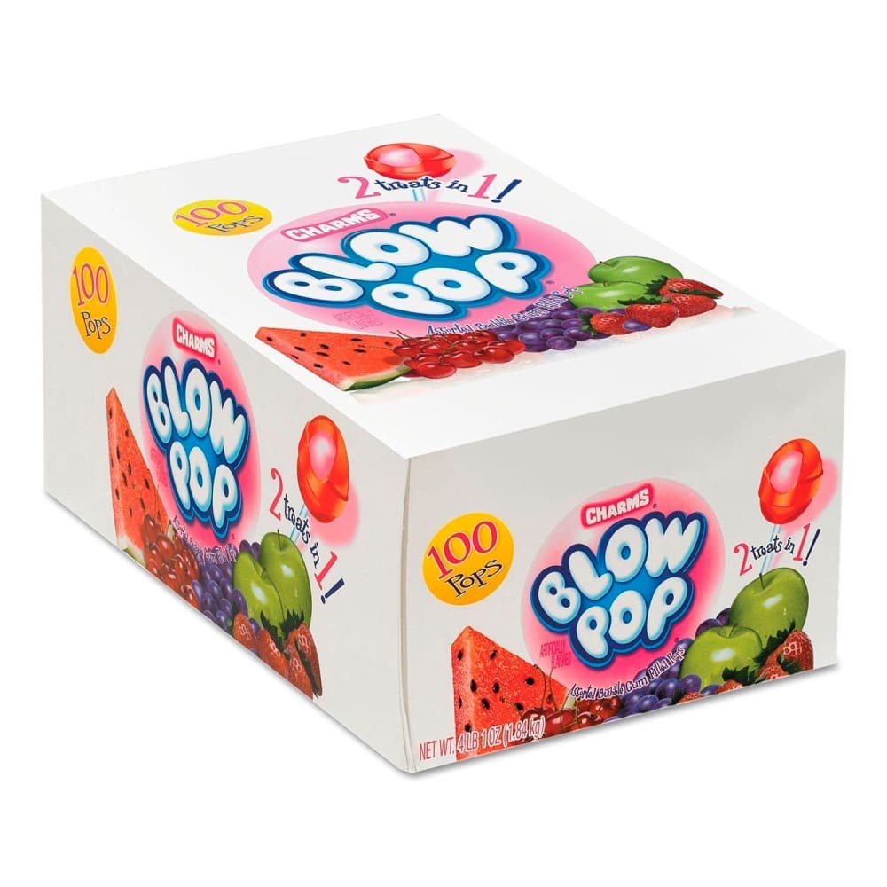 Charms Blow Pop Variety Pack - 100 Ct - Hard Candy & Lollipops - Charms