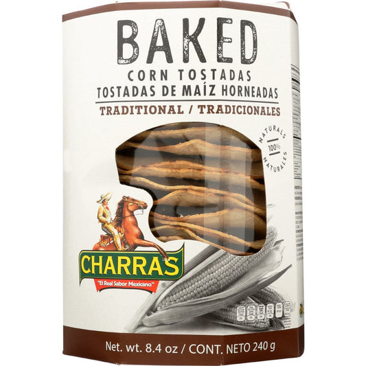 CHARRAS: Tostada Baked Natural 8.5 oz (Pack of 5) - Cooking & Baking > Crusts Shells Stuffing - CHARRAS