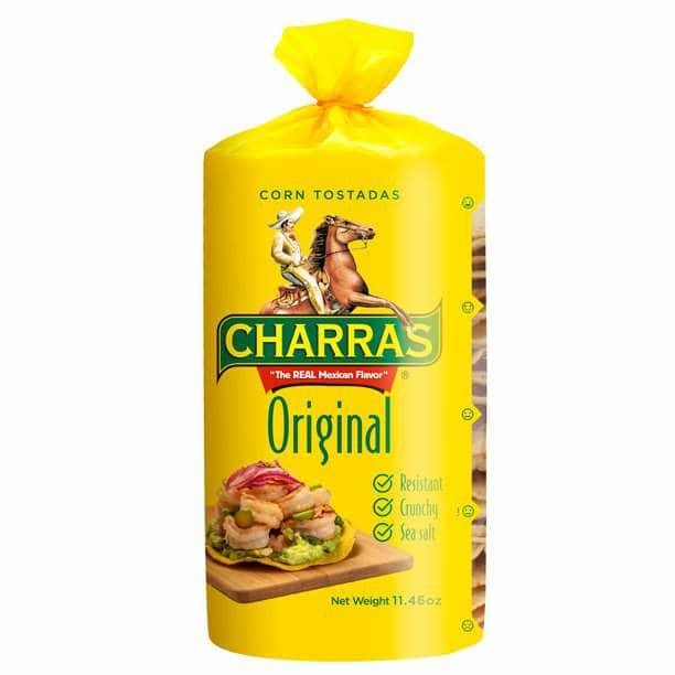 CHARRAS Grocery > Snacks > Chips > Snacks Other CHARRAS: Tostada Original Ylw, 11.4 oz