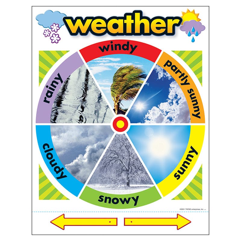 Chart Weather 17 X 22 Gr Pk-2 (Pack of 12) - Science - Trend Enterprises Inc.