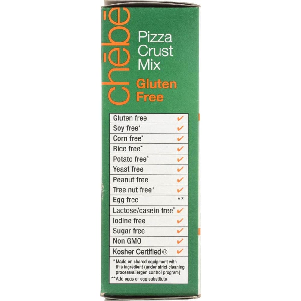 CHEBE Grocery > Cooking & Baking > Crusts, Shells, Stuffing CHEBE: Pizza Crust Mix Gluten Free, 7.5 oz