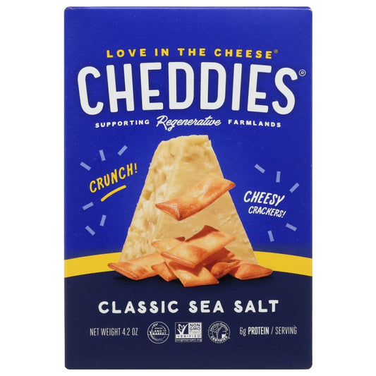 CHEDDIES: Classic Sea Salt 3.2 oz (Pack of 5) - Grocery > Snacks > Crackers - CHEDDIES