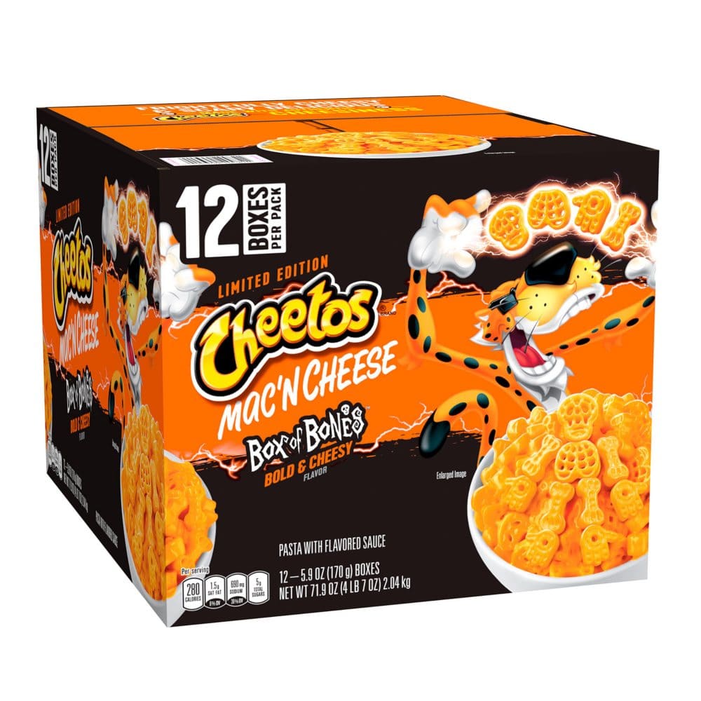 Cheetos Mac and Cheese Box of Bones Bold & Cheesy (12 pk.) - Rice Pasta & Boxed Meals - Cheetos