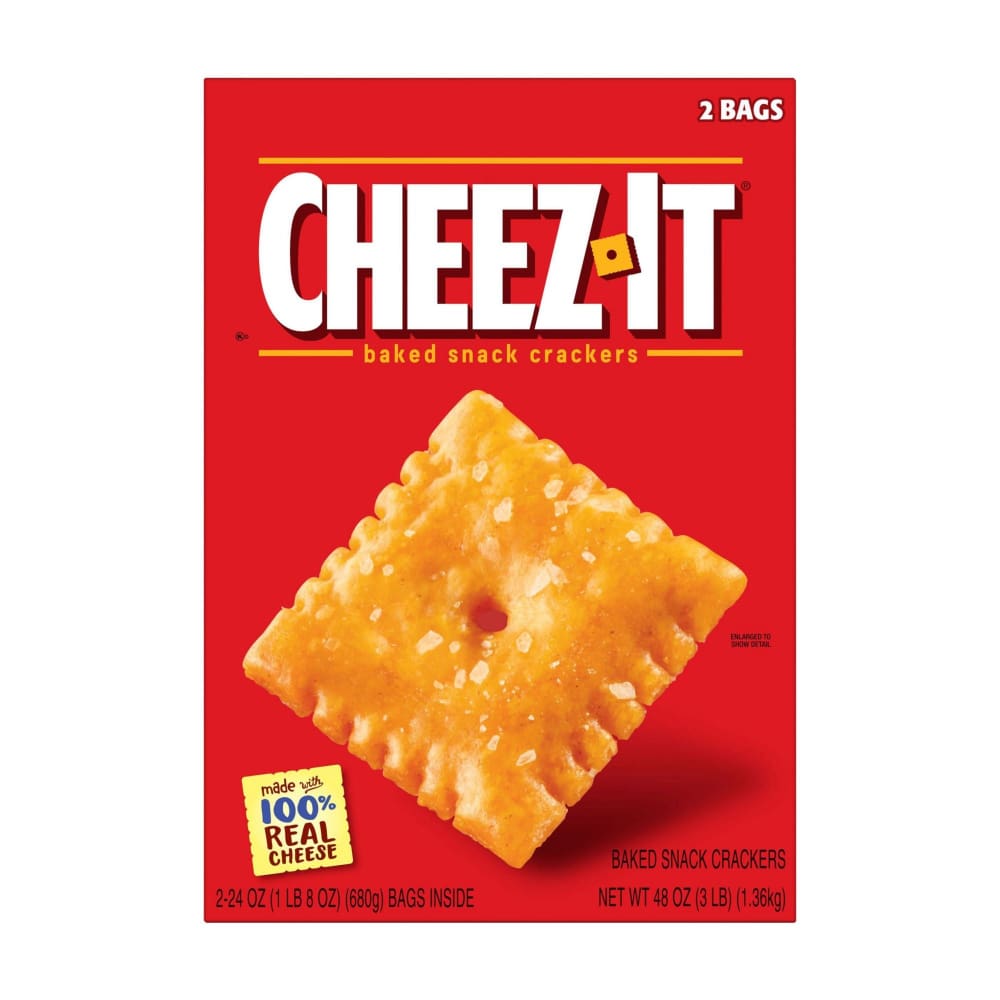 Cheez-It Cheez-It Baked Snack Crackers 2 pk. - Home/Grocery Household & Pet/Canned & Packaged Food/Snacks/Salty Snacks/ - Cheez-It