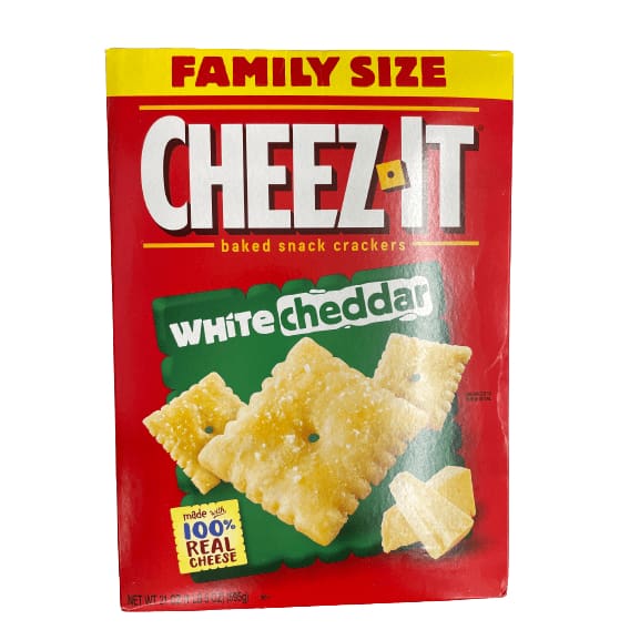 Cheez-It Cheez-It Cheese Crackers, Baked Snack Crackers, White Cheddar, 21 oz.