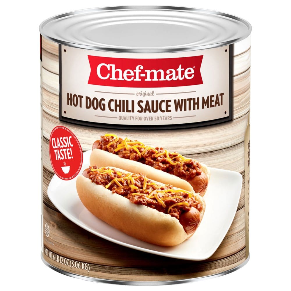 Chef-mate Hot Dog Chili Sauce With Beef (108 oz.) - Canned Foods & Goods - Chef-mate Hot