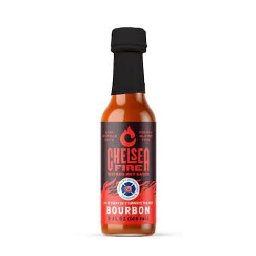 CHELSEA FIRE: Sauce Hot Wicked Bourbon 5 oz (Pack of 4) - Condiments - CHELSEA FIRE