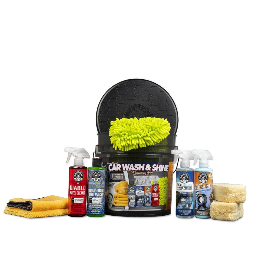 Chemical Guys Ultimate Package Car Wash & Shine Detailing Kit (11 pc.) - Cleaning Tools - ShelHealth