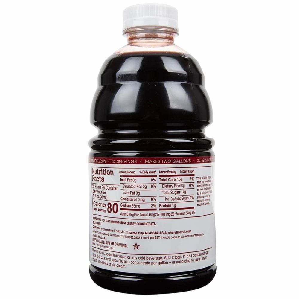 CHERRY BAY ORCHARDS Grocery > Beverages > Juices CHERRY BAY ORCHARDS Tart Cherry Concentrate, 32 fo