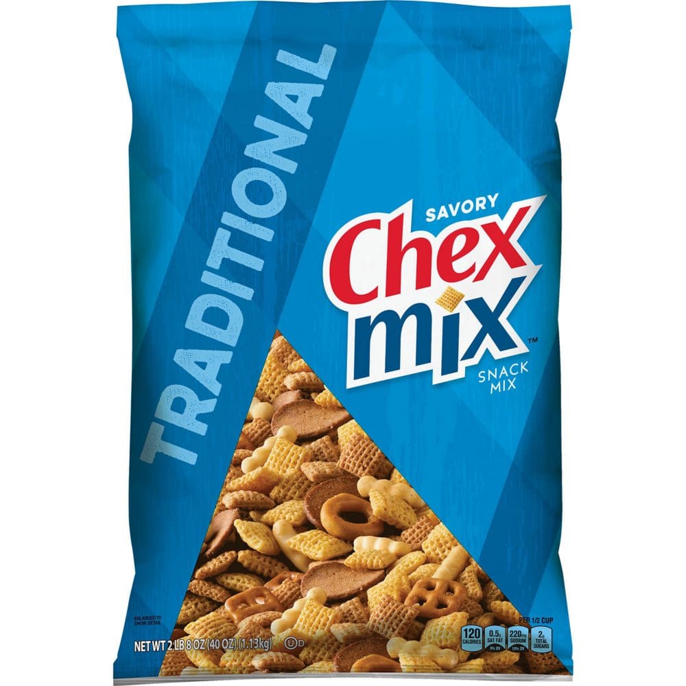 Chex Mix Traditional Savory Snack Mix (40 oz.) - Snacks Under $10 - Chex