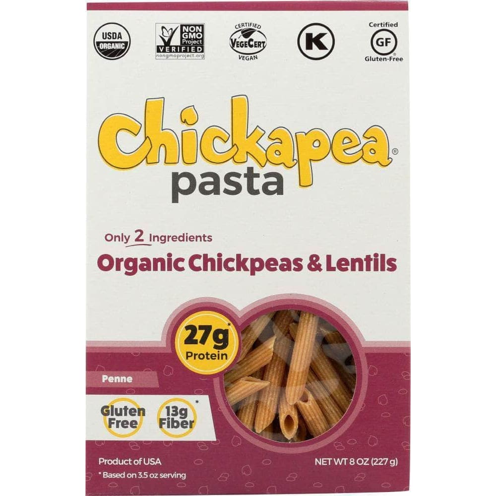 Chickapea Chickapea Organic ChickPea and Red Lentil Pasta Penne, 8 oz