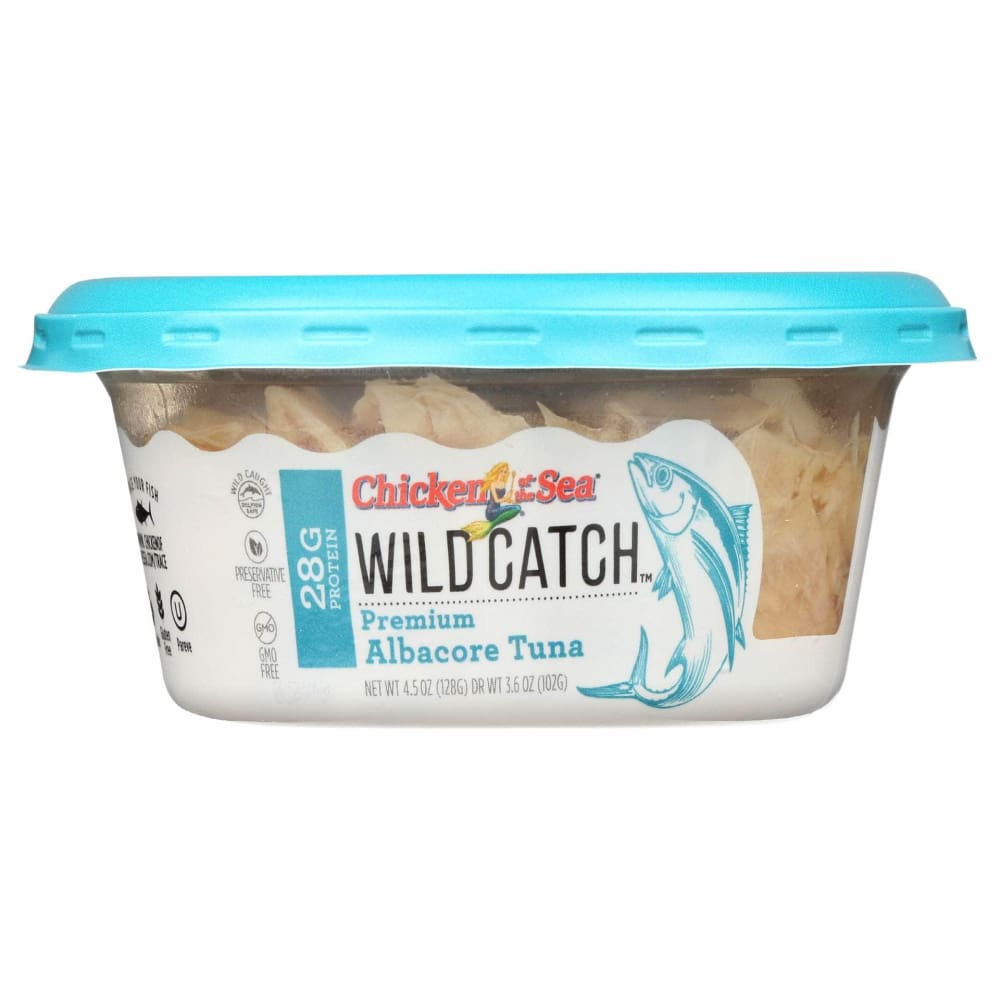 CHICKEN OF THE SEA Grocery > Pantry > Meat Poultry & Seafood CHICKEN OF THE SEA Tuna Albacore Wild Catch, 4.5 oz