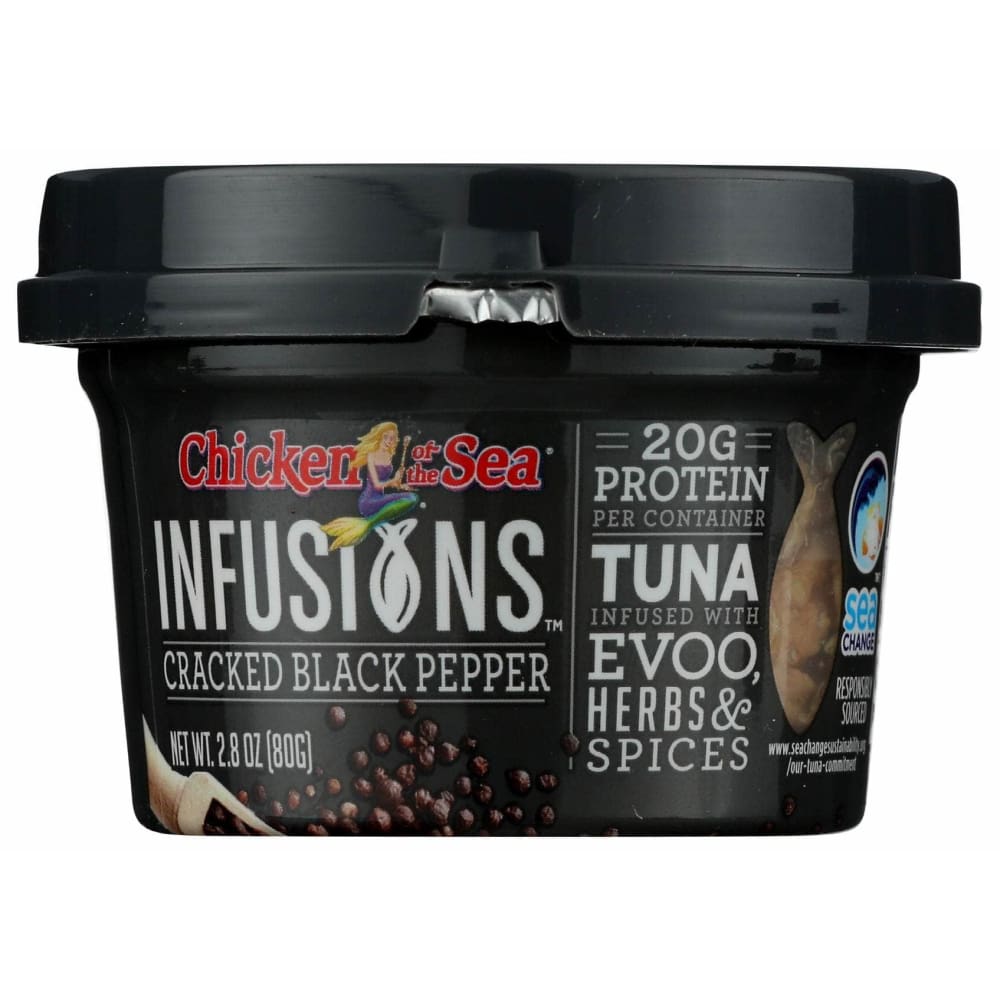 CHICKEN OF THE SEA Grocery > Pantry > Meat Poultry & Seafood CHICKEN OF THE SEA Tuna Blk Pepper Infusion, 2.8 oz