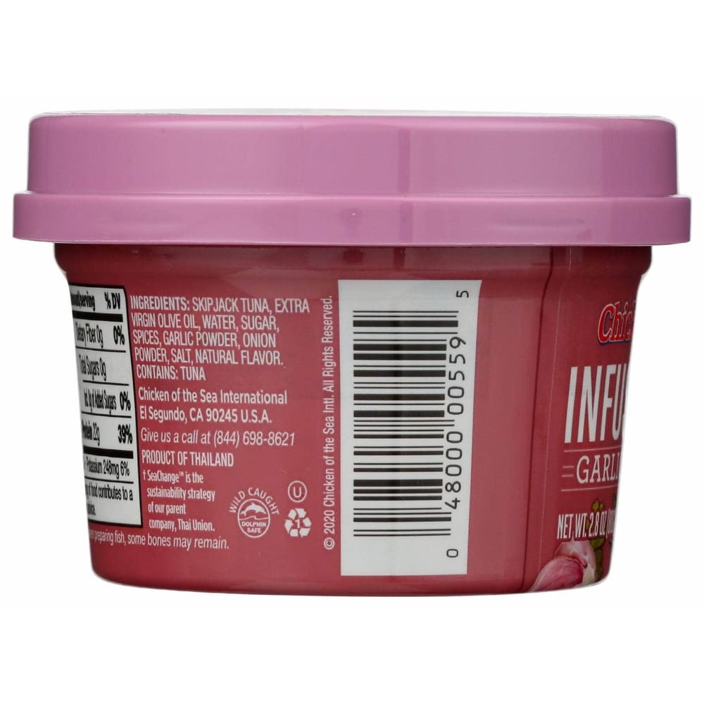 CHICKEN OF THE SEA Grocery > Pantry > Meat Poultry & Seafood CHICKEN OF THE SEA Tuna Garlic And Herb, 2.8 oz