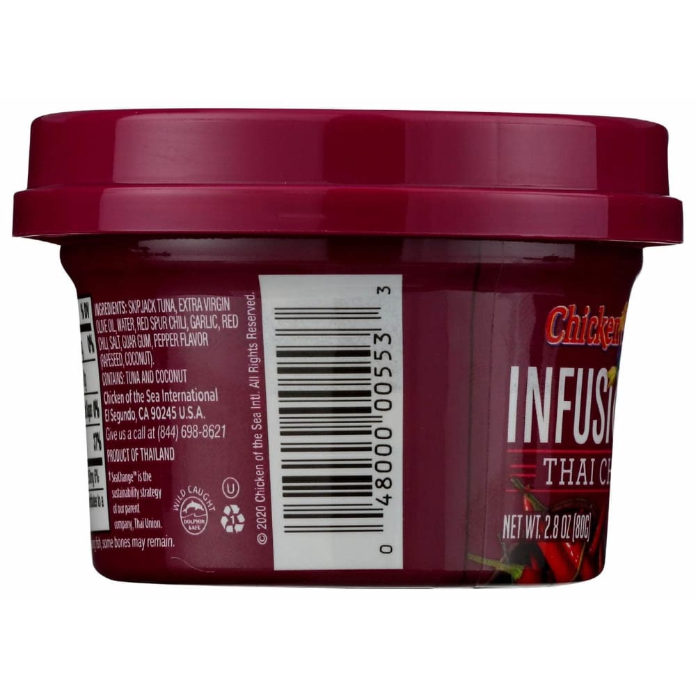 CHICKEN OF THE SEA Grocery > Pantry > Meat Poultry & Seafood CHICKEN OF THE SEA Tuna Thai Chili Infusion, 2.8 oz