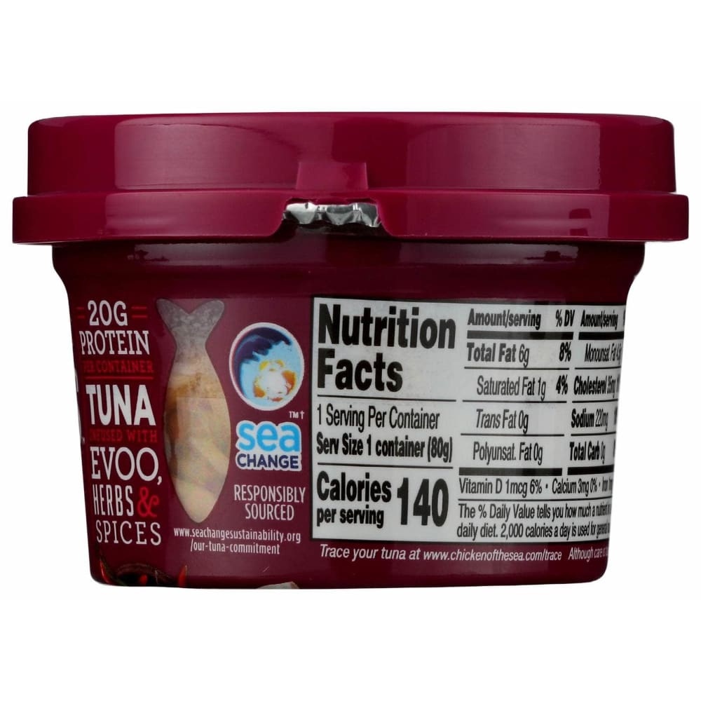 CHICKEN OF THE SEA Grocery > Pantry > Meat Poultry & Seafood CHICKEN OF THE SEA Tuna Thai Chili Infusion, 2.8 oz
