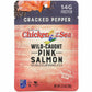 CHICKEN OF THE SEA Grocery > Pantry > Meat Poultry & Seafood CHICKEN OF THE SEA Wild Caught Pink Salmon Cracked Pepper, 2.5 oz