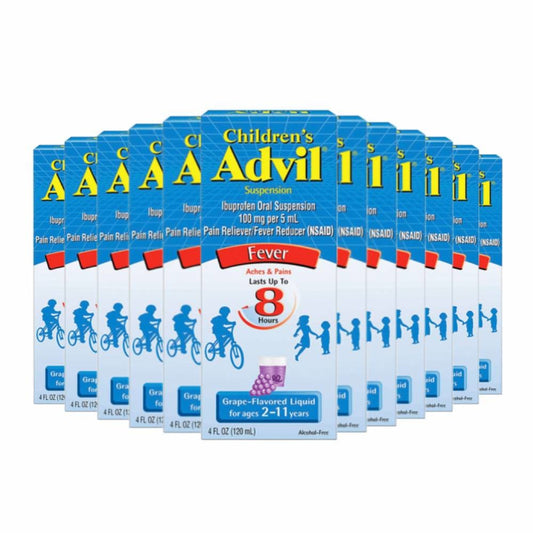 Children’s Advil Liquid Fever Reducer/Pain Reliever 4 Oz - 12 Pack - Health Care - Advil