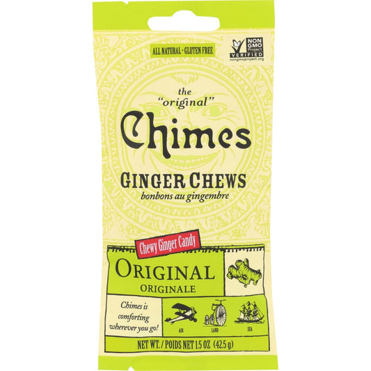 CHIMES: Ginger Chews Original Bag 1.5 oz (Pack of 6) - Grocery > Chocolate Desserts and Sweets > Candy - CHIMES
