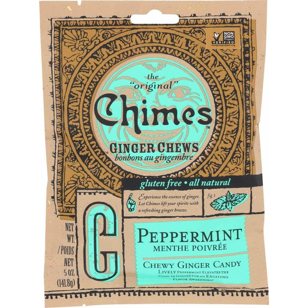 CHIMES Chimes Peppermint Ginger Chews Bag, 5 Oz