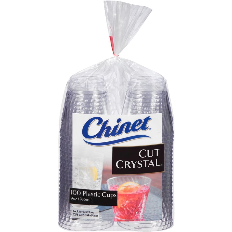 Chinet Pet Chinet 9-Oz. Crystal Cups, 100 ct. - Clear | ShelHealth