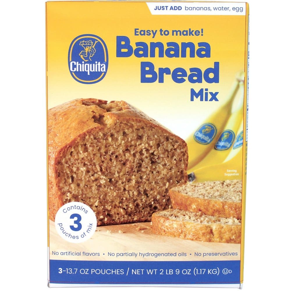 Chiquita Banana Bread Mix (13.7 oz. 3 pk.) - Baking Goods - Chiquita Banana