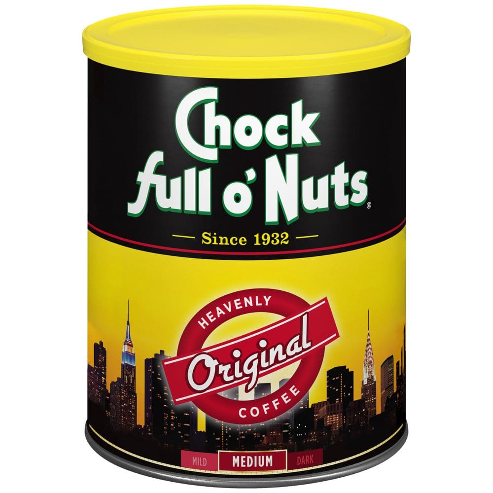 Chock full o’Nuts Heavenly Ground Coffee Original Blend (48 oz.) - Coffee Tea & Cocoa - Chock full