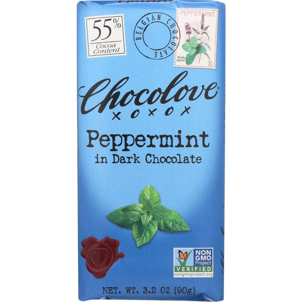 Chocolove Chocolove Peppermint In Dark Chocolate Bar, 3.2 oz