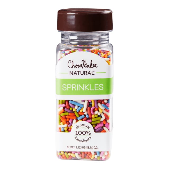 CHOCOMAKER Grocery > Cooking & Baking > Baking Ingredients CHOCOMAKER: Natural Mixed Jimmies Decorating Candies, 3.125 oz