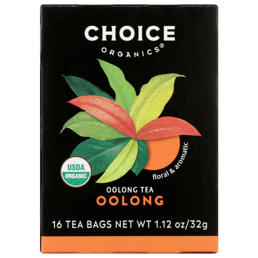 CHOICE TEA: Organic Oolong Tea 16 bg (Pack of 4) - Beverages > Coffee Tea & Hot Cocoa - CHOICE TEA