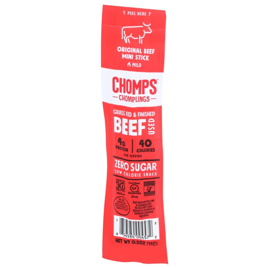 CHOMPS: Original Beef Stick 0.5 oz (Pack of 6) - MONTHLY SPECIALS > Meat Poultry & Seafood - CHOMPS