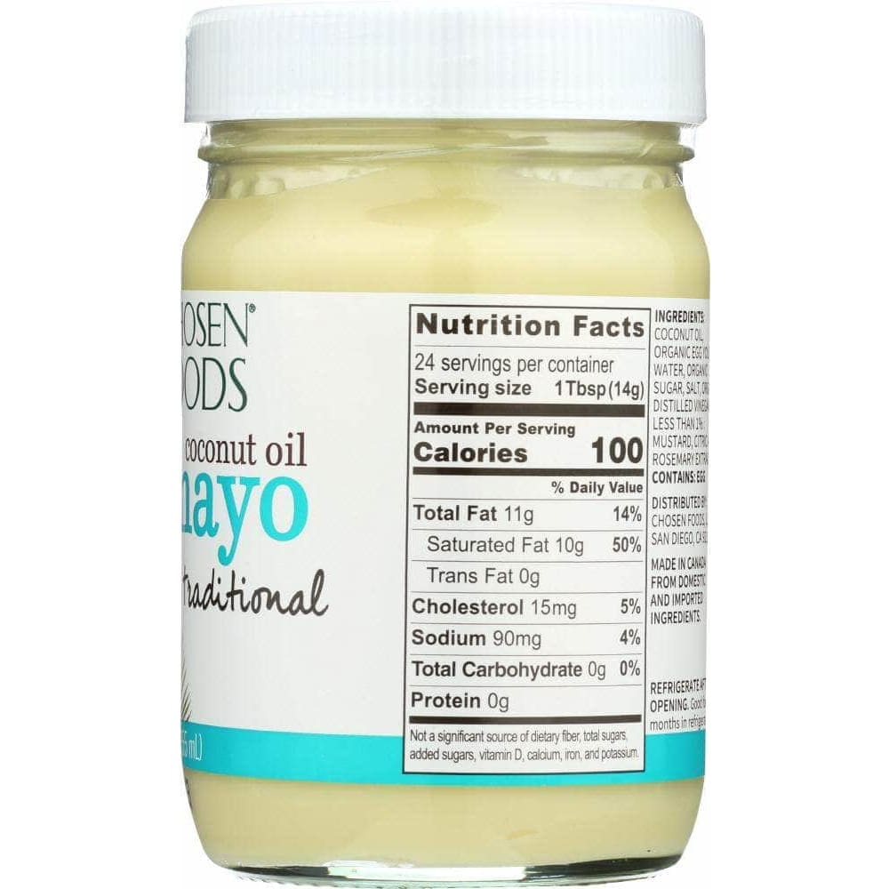 Chosen Foods Chosen Foods Mayo Coconut Oil, 12 oz