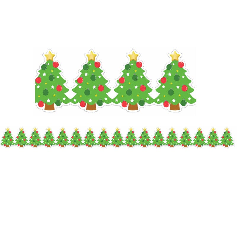 Christmas Tree Extra Wide Deco Trim (Pack of 10) - Border/Trimmer - Eureka