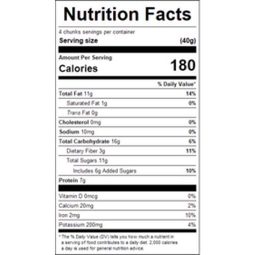 Chunks of Energy Chocolate Almond Chip 10lb - Snacks/Healthy Snacks - Chunks of Energy