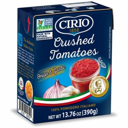 CIRIO: Crushed Tomatoes With Onion And Garlic 13.76 oz (Pack of 5) - Grocery > Pantry - CIRIO