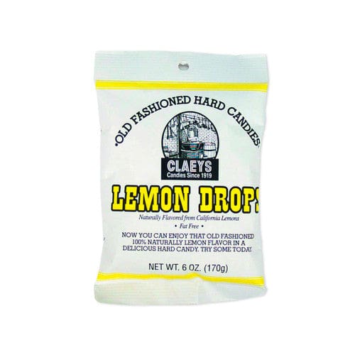 Claey’s Sanded Lemon Drops 6oz (Case of 24) - Candy/Wrapped Candy - Claey’s